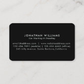 Moderner Wash & Auto mit Business Card Visitenkarte (Rückseite)