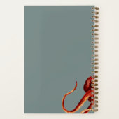 Moderner Wasserfarben-Oktopus Personalisiert Notizblock (Rückseite)