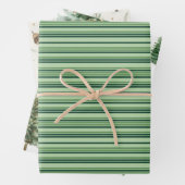 Moderner Wasserfarben-Weihnachtsbaum grün Geschenkpapier Set (Beispiel)