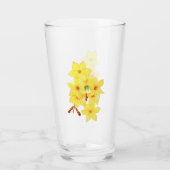 Moderner Wasserfarbengelber Jasmine-Blume-Glascup Glas (Rückseite)