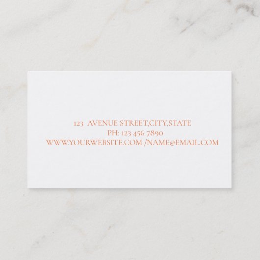 Moderner Wasserfarbenpinselschlag, Wasserfarbenkak Visitenkarte (Rückseite)