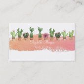 Moderner Wasserfarbenpinselschlag, Wasserfarbenkak Visitenkarte (Vorderseite)