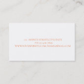 Moderner Wasserfarbenpinselstrich, Makeup Artist Visitenkarte (Rückseite)