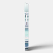 Moderner Wasserfarbensee Personalisierter Name Case-Mate iPhone Hülle (Rückseite / Links)