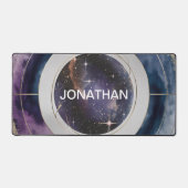 Moderner Wasserfarbkosmos Schreibtischunterlage (Vorderseite)