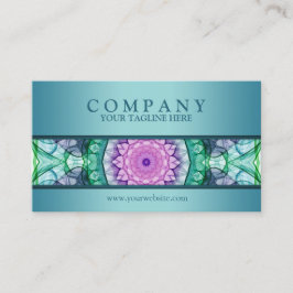 Moderner Wasserlilie Mandala - aktualisiert Visitenkarte