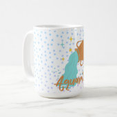 Moderner Wasserträger Zodiac Kaffeetasse (Vorderseite Links)