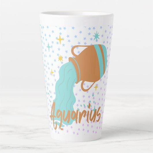 Moderner Wasserträger Zodiac Milchtasse (Vorderseite)