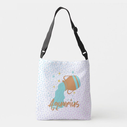 Moderner Wasserträger Zodiac Tragetaschen Mit Langen Trägern (Rückseite)