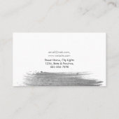 Moderner Watercolor-abstraktes elegantes Visitenkarte (Rückseite)