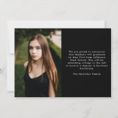 Moderner Wavy Frame Graduate 2 Foto Abschluss Ankündigung (Rückseite)