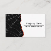 Moderner Web Designer für Schwarz und Weiß Visitenkarte (Vorderseite)