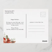 Moderner Weg Folien Feiertagspostkarte (Rückseite)