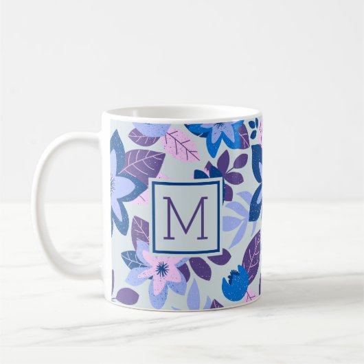 Moderner Weihnachts Blumenstrauß Kaffeetasse (Links)
