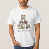 Moderner Weihnachts-Collage-T - Shirt (Vorderseite)