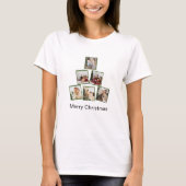Moderner Weihnachts-Collage-T - Shirt (Vorderseite)