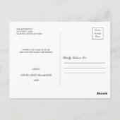 Moderner Weihnachts-Collage Urlaub Postkarte (Rückseite)