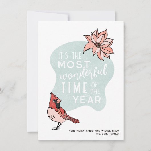 Moderner Weihnachts-Kardinal (Vorderseite)