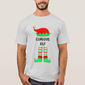 Moderner Weihnachts-Neugieriger Elf-T - Shirt (Vorderseite)