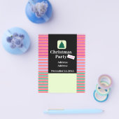 Moderner Weihnachts-Party Flyer (Einzeln)