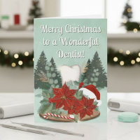 Moderner Weihnachts-Zahnarzt mit Zahn & Weihnachts