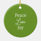 Moderner Weihnachtsangel Rot Grün Holly Wreath 202 Keramik Ornament (Hinten)