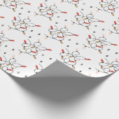 Moderner Weihnachtsaufenthalt Geschenkpapier (Ecke)