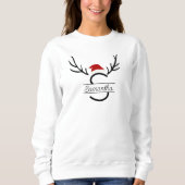 Moderner Weihnachtsbaum Antler Weihnachtsbaum Indi Sweatshirt (Vorderseite)