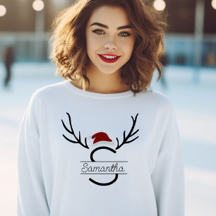 Moderner Weihnachtsbaum Antler Weihnachtsbaum Indi Sweatshirt