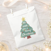 Moderner Weihnachtsbaum frohe Weihnachten Geschenktütchen (Ausgeschnitten)