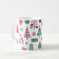 Moderner Weihnachtsbaum | Fröhliches Urlaubsmuster