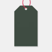 Moderner Weihnachtsbaum Geschenkanhänger (Rückseite)
