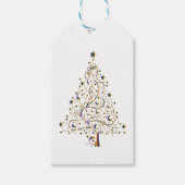Moderner Weihnachtsbaum Geschenkanhänger (Vorderseite)