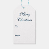 Moderner Weihnachtsbaum Geschenkanhänger (Rückseite)