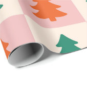 Moderner Weihnachtsbaum Geschenkpapier (Rolleneckpunkt)