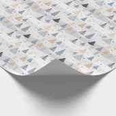 Moderner Weihnachtsbaum Geschenkpapier (Ecke)