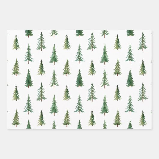 Moderner Weihnachtsbaum Geschenkpapier Set (Vorderseite 3)