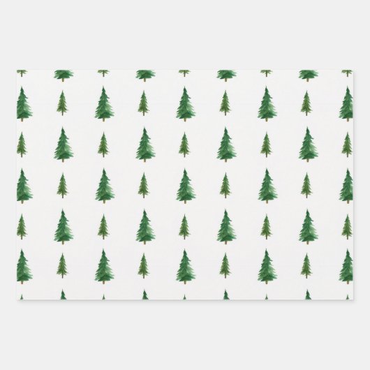 Moderner Weihnachtsbaum Geschenkpapier Set (Vorderseite 2)
