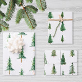 Moderner Weihnachtsbaum Geschenkpapier Set