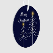 Moderner Weihnachtsbaum Graphic Ornament (Vorderseite)