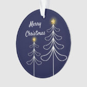 Moderner Weihnachtsbaum Graphic Ornament (Vorderseite)