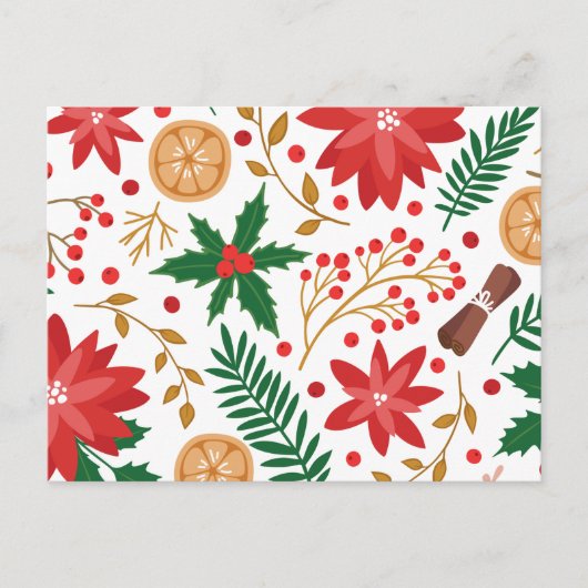 Moderner Weihnachtsbaum Grüne Pine Tree Feiertagspostkarte (Vorderseite)