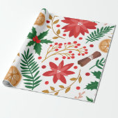 Moderner Weihnachtsbaum Grüne Pine Tree Geschenkpapier (Ungerollt)