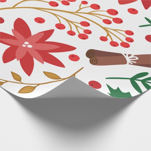 Moderner Weihnachtsbaum Grüne Pine Tree Geschenkpapier (Ecke)