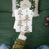 Moderner Weihnachtsbaum Grüne Pine Tree Geschenkpapier Set