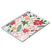 Moderner Weihnachtsbaum Grüne Pine Tree Notizblock (Linke Seite)