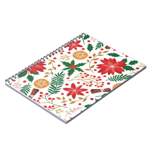 Moderner Weihnachtsbaum Grüne Pine Tree Notizblock (Linke Seite)