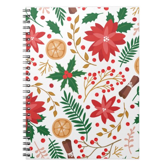 Moderner Weihnachtsbaum Grüne Pine Tree Notizblock (Vorderseite)