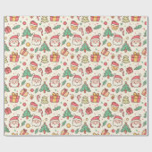 Moderner Weihnachtsbaum Holiday einfach Geschenkpapier (Flach)