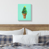 Moderner Weihnachtsbaum Ice Cream Kunst Leinwanddruck (Insitu (Schlafzimmer))